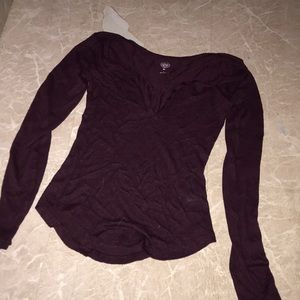 Maroon Long Sleeve Shirt